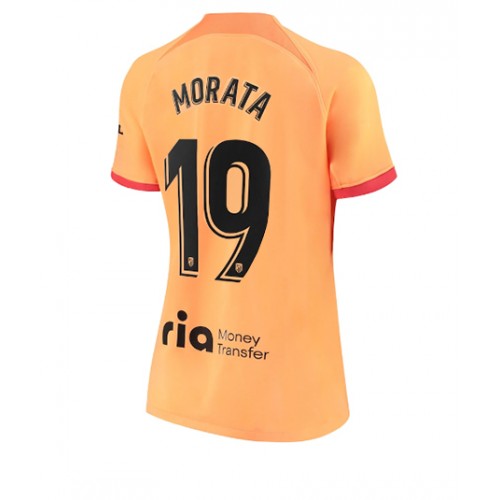 Fotbalové Dres Atletico Madrid Alvaro Morata #19 Dámské Alternativní 2022-23 Krátký Rukáv